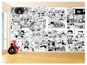 Papel De Parede 3D Dragon Ball Goku Vegeta Anime 3,5M Dbz19