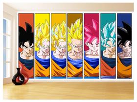 Papel De Parede 3D Dragon Ball Goku Vegeta Anime 3,5M Dbz24