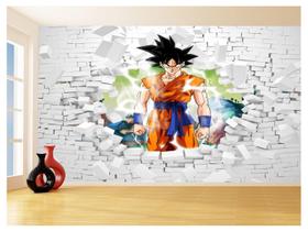 Papel De Parede 3D Dragon Ball Goku Vegeta Anime 3,5M Dbz62 Papel De Parede 3D Dragon Ball Goku Vegeta Anime 3,5M Dbz62