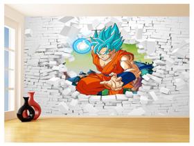 Papel De Parede 3D Dragon Ball Goku Vegeta Anime 3,5M Dbz68