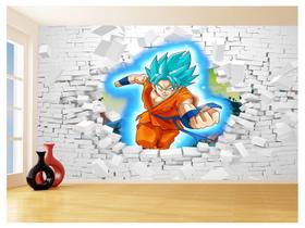 Papel De Parede 3D Dragon Ball Goku Vegeta Anime 3,5M Dbz69