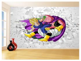 Papel De Parede 3D Dragon Ball Goku Vegeta Anime 3,5M Dbz80