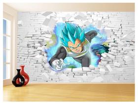 Papel De Parede 3D Dragon Ball Goku Vegeta Anime 3,5M Dbz84 Papel De Parede 3D Dragon Ball Goku Vegeta Anime 3,5M Dbz84