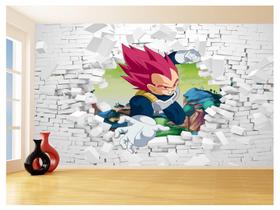 Papel De Parede 3D Dragon Ball Goku Vegeta Anime 3,5M Dbz87