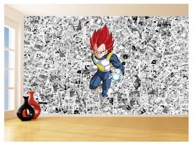 Papel De Parede 3D Dragon Ball Vegeta Anime 3,5M Dbz583 Papel De Parede 3D Dragon Ball Vegeta Anime 3,5M Dbz583