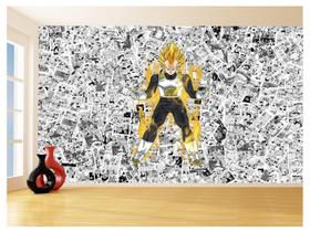 Papel De Parede 3D Dragon Ball Vegeta Anime 3,5M Dbz588