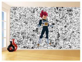 Papel De Parede 3D Dragon Ball Vegeta Anime 3,5M Dbz592 Papel De Parede 3D Dragon Ball Vegeta Anime 3,5M Dbz592