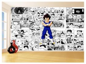 Papel De Parede 3D Dragon Ball Vegeta Anime 3,5M Dbz692 Papel De Parede 3D Dragon Ball Vegeta Anime 3,5M Dbz692