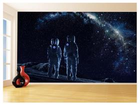 Papel De Parede 3D Espaço Estrelas Astronauta 3,5M Nsp88