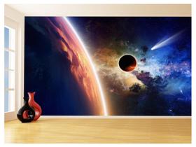 Papel De Parede 3D Espaço Estrelas Planetas 3,5M Nsp157