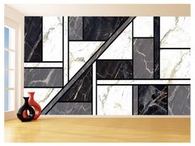Papel De Parede 3D Estilo Marmore Cores Formas 3,5M Mbr26