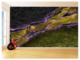 Papel De Parede 3D Estilo Marmore Tintas Cores 3,5M Mbr149