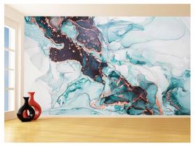 Papel De Parede 3D Estilo Marmore Tintas Cores 3,5M Mbr182 Papel De Parede 3D Estilo Marmore Tintas Cores 3,5M Mbr182