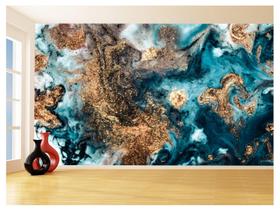 Papel De Parede 3D Estilo Marmore Tintas Cores 3,5M Mbr85