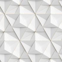 Papel De Parede 3D Geometrico Losango Decorativo Autocolante