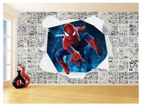 Papel De Parede 3D Heróis Página Quadrinhos Hq 3,5M Nhma167