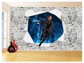 Papel De Parede 3D Heróis Página Quadrinhos Hq 3,5M Nhma213