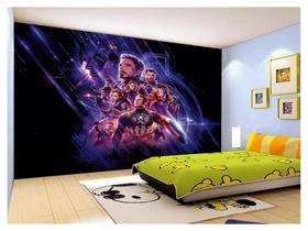 Papel De Parede 3D Heróis Vingadores Ultimato 3,5M Nhma283