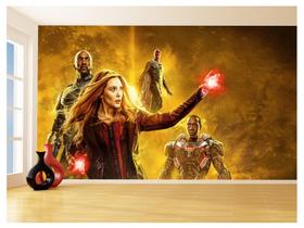 Papel De Parede 3D Heróis Vingadores Ultimato 3,5M Nhma290