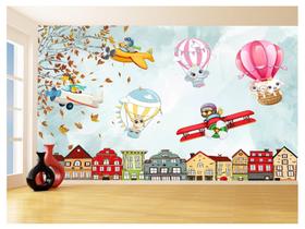 Papel De Parede 3D Infantil Bichinos Floresta 3,5M s365