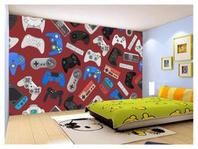 Papel De Parede 3D Infantil Controle Game Jogo 3,5M s241