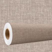 Papel de parede 3D Lavavel efeito tecido linhoBegemarrom Estampadodecorativo Quarto Sala 6m