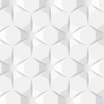 Papel De Parede 3D Losango Hexagano Geometrico Autocolante