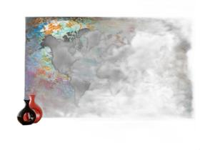 Papel De Parede 3D Mapa Mundi Ferrugem Cimento 3,5M Nmu26 Papel De Parede 3D Mapa Mundi Ferrugem Cimento 3,5M Nmu26