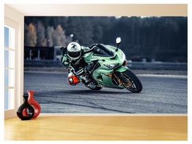 Papel De Parede 3D Moto Gp Grand Prix Corrida 3,5M Bkm82