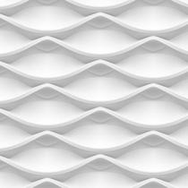 Papel De Parede 3D Ondas Geometricas Horizontal Adesivo Sala