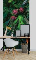 Papel de Parede 3D Painel 1M Folhas Flores Decorada Adesivo realista Lavável Auto Colante Papel de Parede 3D Painel 1M Folhas Flores Decorada Adesivo realista Lavável Auto Colante