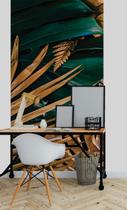Papel de Parede 3D Painel 1M Folhas Verde e marrom Vivo Adesivo realista Lavável Auto Colante Papel de Parede 3D Painel 1M Folhas Verde e marrom Vivo Adesivo realista Lavável Auto Colante