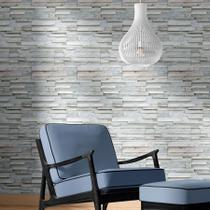 Papel de Parede 3D Pedras Canjiquinhas Bege Autoadesivo