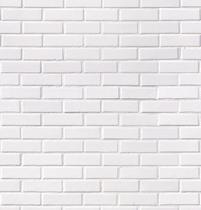 Papel De Parede 3D Sala Adesivo Tijolos Tijolinho Branco 3M