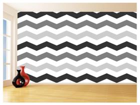 Papel De Parede 3D Sala Chevron Zig Zag Listras 3,5M Zig08