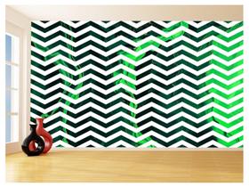 Papel De Parede 3D Sala Chevron Zig Zag Listras 3,5M Zig108