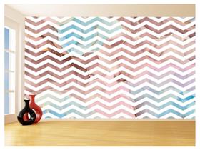 Papel De Parede 3D Sala Chevron Zig Zag Listras 3,5M Zig113