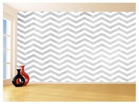 Papel De Parede 3D Sala Chevron Zig Zag Listras 3,5M Zig121