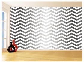 Papel De Parede 3D Sala Chevron Zig Zag Listras 3,5M Zig133