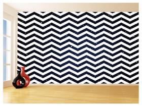 Papel De Parede 3D Sala Chevron Zig Zag Listras 3,5M Zig140