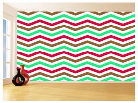 Papel De Parede 3D Sala Chevron Zig Zag Listras 3,5M Zig18