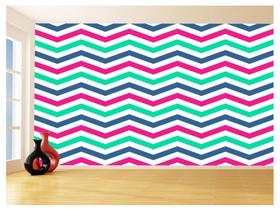 Papel De Parede 3D Sala Chevron Zig Zag Listras 3,5M Zig21