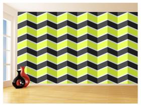 Papel De Parede 3D Sala Chevron Zig Zag Listras 3,5M Zig31