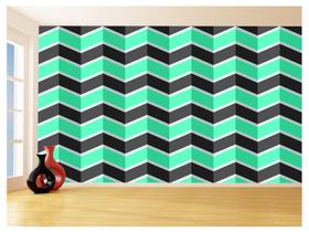 Papel De Parede 3D Sala Chevron Zig Zag Listras 3,5M Zig32