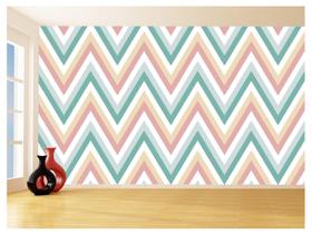 Papel De Parede 3D Sala Chevron Zig Zag Listras 3,5M Zig68