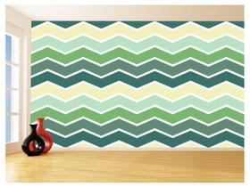 Papel De Parede 3D Sala Chevron Zig Zag Listras 3,5M Zig79