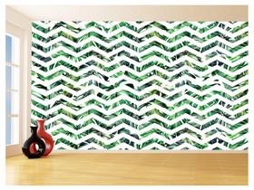 Papel De Parede 3D Sala Chevron Zig Zag Listras 3,5M Zig95
