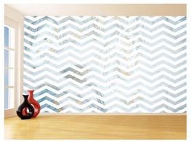 Papel De Parede 3D Sala Chevron Zig Zag Listras 3,5M Zig97