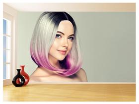 Papel De Parede 3D Salão De Beleza Corte Cabelo 3,5M Slb05