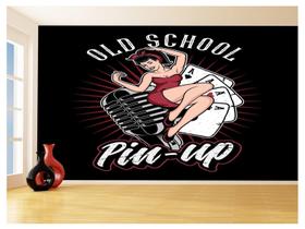 Papel De Parede 3D Salão De Jogos Cartas Poker 3,5M Jcs103